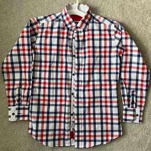Ellie Balleh Plaids Boy's Dress Casual Shirt Size 12